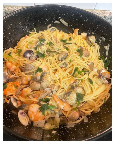 🦐🍝  Espaguetis a la Marinera 🍝 🦐