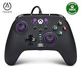 Mando con cable mejorado PowerA para Xbox Series X|S - Morado Hex