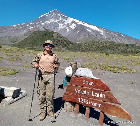 Cumbre en el Volcán Lanín  dedicado a su Mamá