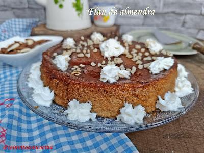 Flan de almendra Flan de almendra