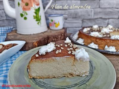 Flan de almendra Flan de almendra