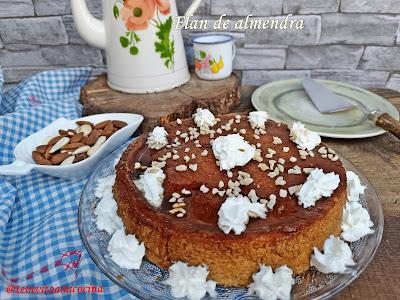 Flan de almendra Flan de almendra