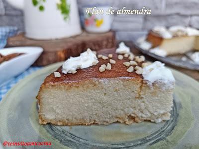 Flan de almendra Flan de almendra