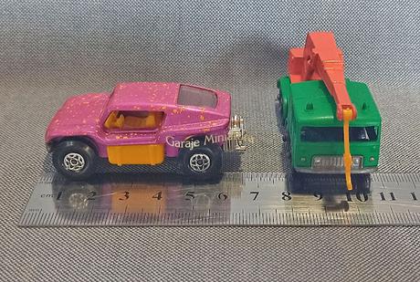 Grúa pesada Faun y Buggy playero de Matchbox de la pieza #30