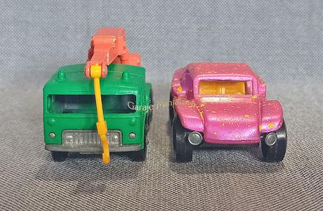 Grúa pesada Faun y Buggy playero de Matchbox de la pieza #30