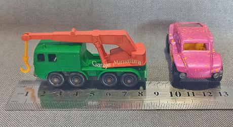 Grúa pesada Faun y Buggy playero de Matchbox de la pieza #30