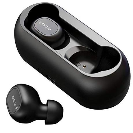 HOMSCAM Auriculares Bluetooth, Auriculares inalámbricos Bluetooth 5.0 Sonido Estéreo Auricular Mini Twins In-Ear Auriculares Carga Rapida Resistente al Agua con Caja de Carga