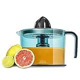 Cecotec Exprimidor Naranjas Eléctrico ZitrusEasy Inox. 40 W, Filtro de Acero Inoxidable, Tambor de 1 Litro BPA Free, Doble Sentido de Giro, Doble Cono y Cubierta Antipolvo