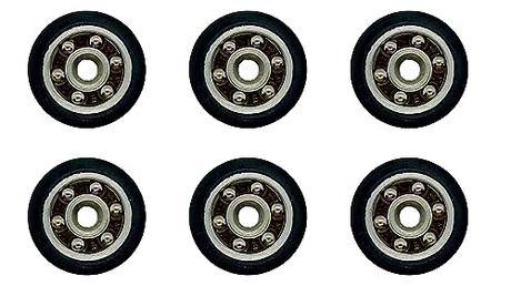 MSGsl Rodamientos Mampara Ducha - 6 uds Ruedas Para Puerta Corredera De Baño - Piezas de Repuesto (20MM)