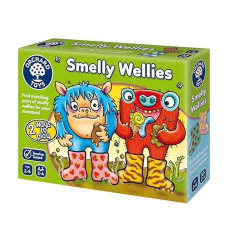 Orchard Toys Smelly Wellies Game, Educational Game For Children Aged 2-6, First Matching Game, Develops Matching & Memory Skills, Two Ways To Play