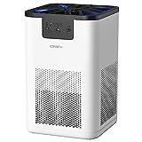 CONOPU Purificador De Aire Con Filtro Hepa H13, Air Purifier con Función de aromaterapia, Purificador De Aire Para Alergias Hogar con Filtración en 3 etapas, Luz nocturna