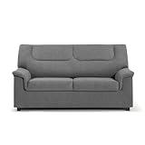 SHIITO | Modelo Tribeca - Sofá 3 Plazas | Máximo Relax y Confort | 180 x 98 x 90 cm - Color Gris