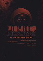 Concierto de Rojo 5 y Num3robot en Wurlitzer Ballroom