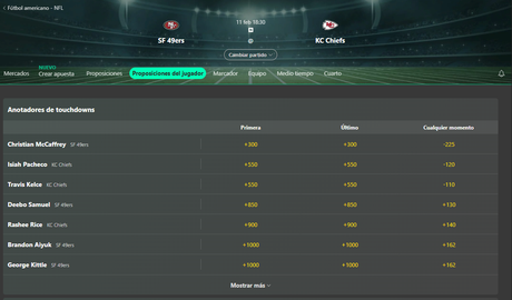 Cómo apostar en la NFL con Bet365: tutorial y video Apuestas Props Bet365