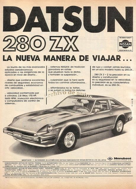 Datsun 280 ZX y el Club Argentino de Pilotos en 1982