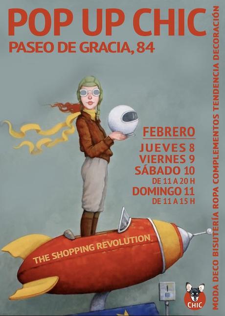 cartel pop up chic barcelona