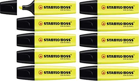 STABILO Punta Plana Boss Original Resaltadores - Parent - Amarillo