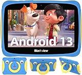 Blackview Tableta 7 Pulgadas 2024, Tab 3 Kids 4GB(2+2)RAM + 32GB ROM Tableta Para Niños, Android 13 Tablet 3280mAh con Asa Portátil/Control Parental/Pantalla Táctil/Modo eBook 2.4G Wi-Fi Niños Tablet