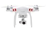 DJI Phantom 3 Standard - Dron con cámara (4480 mAh, 1520p, 12 MP), Blanco / Rojo