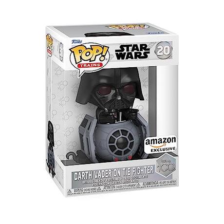 Funko POP! Trains: Disney 100 - Darth Vader - Star Wars - Exclusivo De Amazon - Figuras Miniaturas Coleccionables Para Exhibición - Idea De Regalo - Mercancía Oficial - Juguetes Para Niños Y Adultos