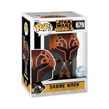 Funko Pop! Star Wars: Rebels - Sabine - (Metallic) - Exclusiva Amazon - Figura de Vinilo Coleccionable - Idea de Regalo- Mercancia Oficial - Juguetes para Niños y Adultos - TV Fans