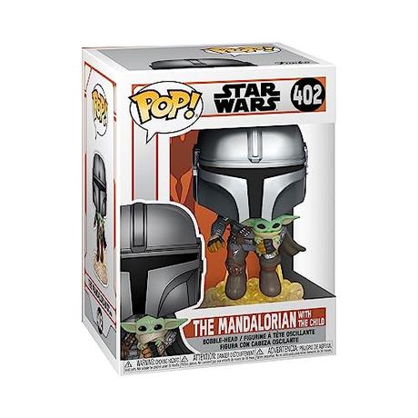 Funko Pop! Star Wars: The Mandalorian - Mando Flying with Jet Pack - Figura de Vinilo Coleccionable - Idea de Regalo- Mercancia Oficial - Juguetes para Niños y Adultos - TV Fans