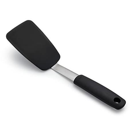 OXO Good Grips - Espátula flexible de silicona, color negro