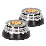 PMK GRUPO - Luz V16 Holomogada DGT | Luz Emergencia Coche Averia [Visibilidad 1 Km] Baliza con Base Imantada - 2 Unidades