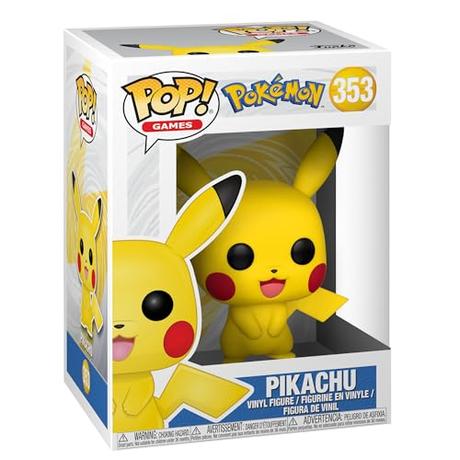 Funko POP! Games: Pokemon - Pikachu - Figuras Miniaturas Coleccionables Para Exhibición - Idea De Regalo - Mercancía Oficial - Juguetes Para Niños Y Adultos - Fans De Video Games