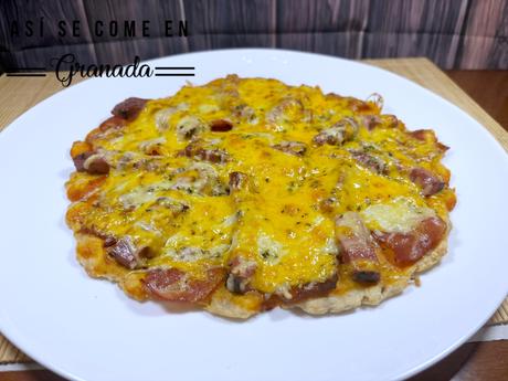 Pizza sin gluten de celebración Pizza sin gluten de celebración