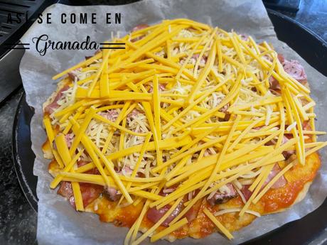 Pizza sin gluten de celebración Pizza sin gluten de celebración