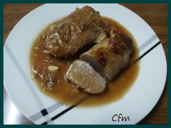 Solomillo de cerdo en salsa de carne