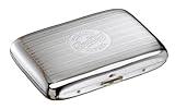 Pitillera De Metal Para 20 Cigarrillos - Acero Inoxidable, Vintage, 85mm, Bolsillo