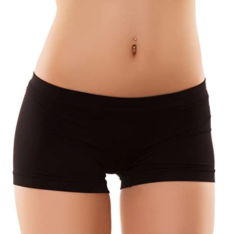 Toocool - Pantalones cortos de mujer Culotte Shorts Ropa interior Fitness Sport Hot Pant LO-YQ3308, Negro , Large-X-Large