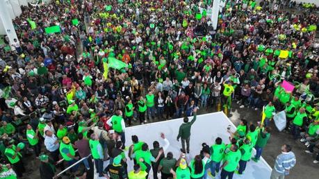 Gilberto Hernández concluye su precampaña en las instalaciones de la FENAPO