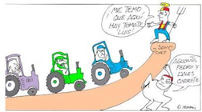 Los pueblos abandonados más espectaculares de España… Y la protesta de agricultores con sus tractores.