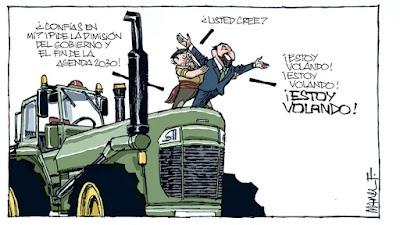 Los pueblos abandonados más espectaculares de España… Y la protesta de agricultores con sus tractores.