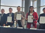 Firman convenio secretarías desarrollo económico ciudad méxico, hidalgo estado méxico space clúster para promover inversión sector aeronáutico