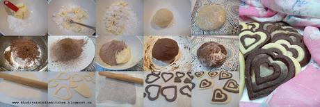 BISCUITS MARBRÉS EN FORME DE CŒUR / HEART-SHAPED MARBLED COOKIES / GALLETAS MARMOLADAS EN FORMA DE CORAZÓN / بسكويت رخامي على شكل قلب BISCUITS MARBRÉS EN FORME DE CŒUR / HEART-SHAPED MARBLED COOKIES / GALLETAS MARMOLADAS EN FORMA DE CORAZÓN / بسكويت رخامي على شكل قلب