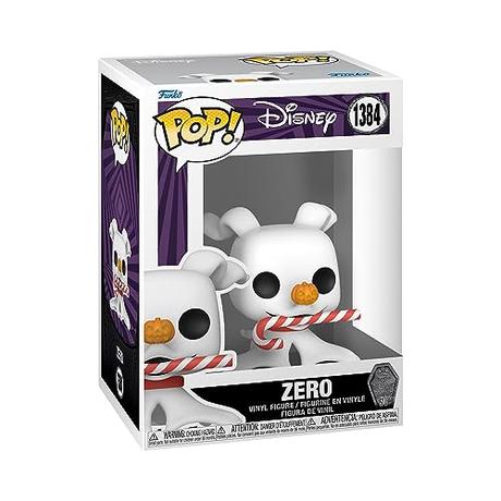 Funko Pop! Disney: The Night Before Christmas 30th - Zero With CandyCane - The Nightmare Before Christmas - Figura de Vinilo Coleccionable - Idea de Regalo- Mercancia Oficial - Movies Fans