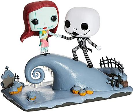 Funko Pop! Vinyl: Movie Moments: Disney: NBX: Jack Skellington And Sally On The Hill - The Nightmare Before Christmas - Figura de Vinilo Coleccionable - Idea de Regalo- Mercancia Oficial