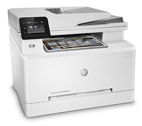 HP Color LaserJet Pro M282nw 7KW72A, Impresora Láser A4 Color Multifunción a doble cara Manual, Escaner, Copiadora (21ppm, Wi-Fi, Ethernet, USB , Procesador 800MHz, Memoria 256MB, HP Smart App) Blanca