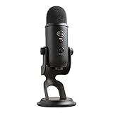 Logitech for Creators Blue Yeti Micrófono USB para Grabación, Streaming, Gaming, Podcasting en PC y Mac, Micro de Condensador para Ordenador, Soporte Ajustable, Plug&Play - Negro