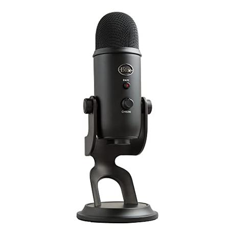Logitech for Creators Blue Yeti Micrófono USB para Grabación, Streaming, Gaming, Podcasting en PC y Mac, Micro de Condensador para Ordenador, Soporte Ajustable, Plug&Play - Negro