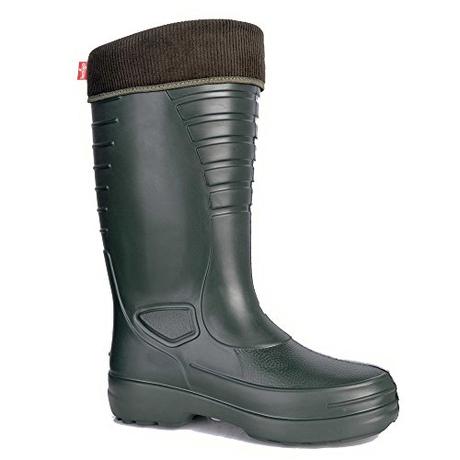 LEMIGO botas de goma EVA ligeras forradas Grenlander, verde, 45 EU
