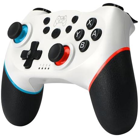 Zakgbxbig Mando para Switch, Mandos Switch/Switch Lite/Switch OLED con Wake Up, Mando Pro Controller Mando pc con Gyro Axis/Dual Shock/Función Turbo y Captura de Pantalla