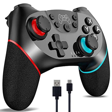 [Versión Nueva 2024] CuleedTec Mando Switch Inalambrico, Mando Switch Pro Controller Compatible con Nintendo Switch/Lite/OLED, con Función de Despertar/Turbo y Vibración/Giroscopio/Captura de Pantalla