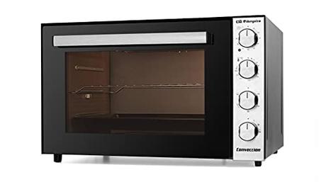 Orbegozo HOT 710 - Horno eléctrico de sobremesa con convección, 70 L, rustidor, termostato regulable, luz interior, temporizador, grill, 2000 W