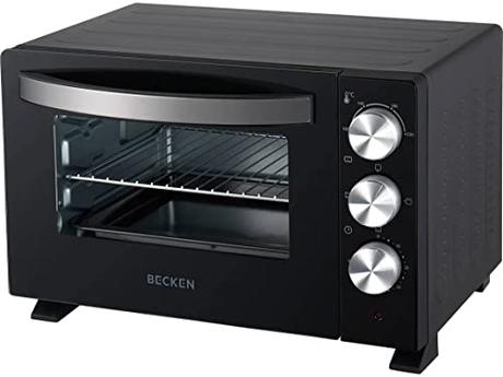 Horno Eléctrico de Sobremesa - Temporizador de hasta 60 Minutos - Capacidad: 20 L - Color: Negro - Becken