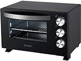 Horno Eléctrico de Sobremesa - Temporizador de hasta 60 Minutos - Capacidad: 20 L - Color: Negro - Becken